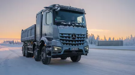 Mercedes-Benz eArocs 400 eléctrico sometido a pruebas de invierno en Finlandia