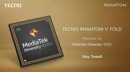 Tecno presenta el smartphone Phantom V Fold con procesador MediaTek Dimensity 9000+ en el MWC 2023