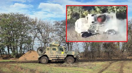 Un dron FPV destruyó el MRAP AMN-59051 más nuevo de Rusia con defensas mejoradas, que se presentó en 2022