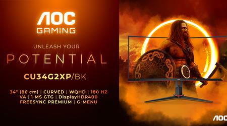 AOC Gaming CU34G2XP/BK: un monitor para juegos WQHD de 339 ¤ con frecuencia de refresco de 180 Hz