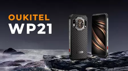 Oukitel WP21: Smartphone a prueba de golpes con dos pantallas, batería de 9800 mAh, protección P68/IP69K y cámara de visión nocturna