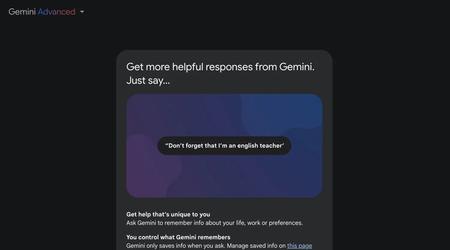 Gemini Advanced ahora recuerda las preferencias del usuario