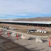 Trabajos de construcción en la planta de Tesla Semi