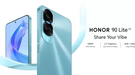 Honor 90 Lite: Chip Dimensity 6020, cámara de 100 MP y batería de 4500 mAh con carga de 35W