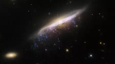 El Hubble ha fotografiado una medusa galáctica a 800 millones de años luz de la Tierra