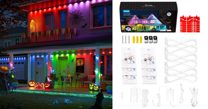 Luces exteriores permanentes Govee mejores luces para halloween
