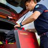 Techo del vehículo eléctrico con equipo