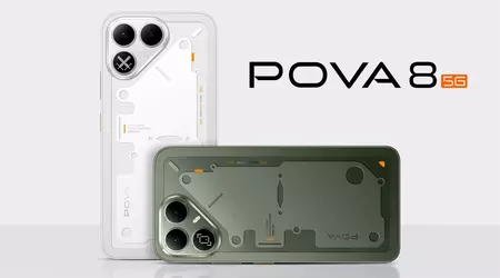 Tecno Pova 8 5G: batería de 8000 mAh y pantalla trasera para notificaciones