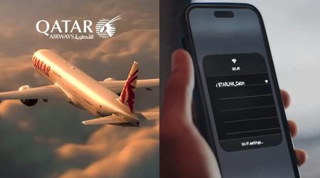 Velocidad de hasta 500 Mbps a 13.000 metros: Qatar Airways instalará Internet por satélite Starlink de Ilon Musk en algunos aviones Boeing 777-300.