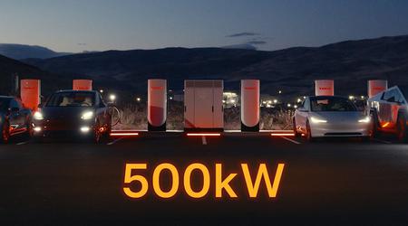Tesla lanza la cuarta generación de Supercargadores con capacidad de carga de hasta 500 kW y 1,2 MW