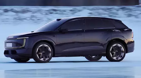 El gran crossover AUDI E7X fue mostrado durante pruebas de invierno