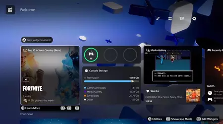 PS5 estrena un widget que muestra los juegos más jugados en tu región