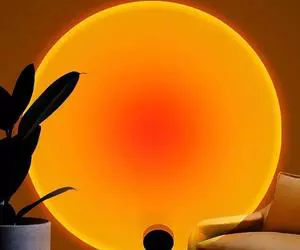 Lámpara de proyección al atardecer