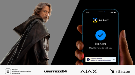 ¡Que la Fuerza te acompañe! La voz de Luke Skywalker apareció en la versión inglesa de la app Air Alert