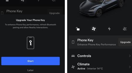Tesla añadirá compatibilidad con banda ultraancha a su aplicación para Android