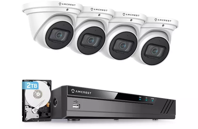 Amcrest 4K sistema videovigilancia PoE