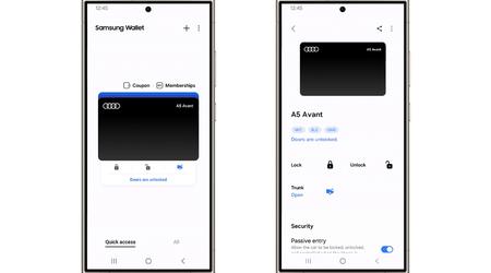Samsung Wallet convierte los smartphones Galaxy en llaves digitales para coches Audi