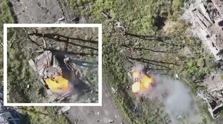 Un dron ucraniano con una sola granada M67 destruyó un tanque ruso modernizado T-72B3 modelo 2016 valorado en más de un millón de dólares