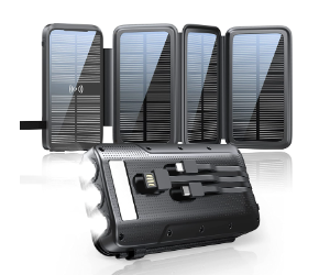 Superallure Cargador Solar Power Bank 43800mAh