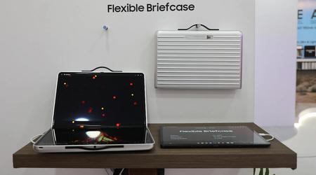 Samsung ha desvelado un concepto de pantalla OLED plegable inusual con alta resolución y brillo de hasta 5000 nits