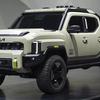 El modelo Kia Tasman Weekender se expone en la feria