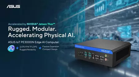 ASUS IoT presentó la plataforma compacta de IA en el borde PE3000N con NVIDIA Jetson Thor