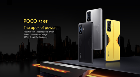 POCO F4 GT: smartphone gaming con chip Snapdragon 8 Gen 1 y carga de 120W por 500 euros