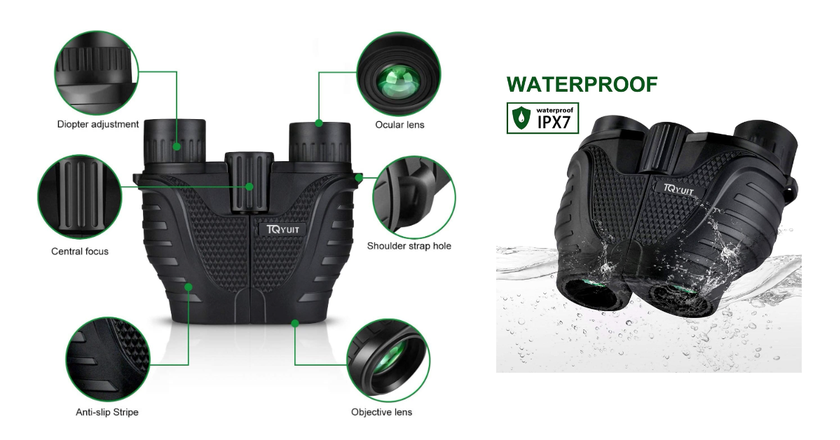 TQYUIT prismáticos impermeables para kayak