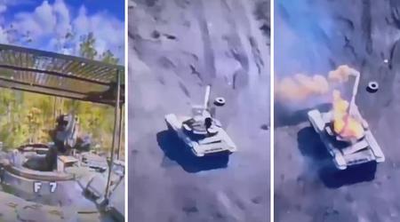 Un dron FPV ucraniano de 500 dólares realizó un impecable aterrizaje dentro de un T-72B y quemó un tanque ruso