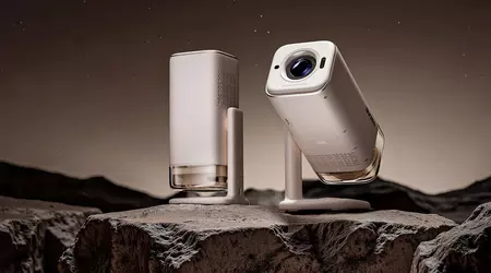 Aurzen BOOM Air - proyector portátil con Dolby Audio, Google TV y plataforma giratoria de 110°