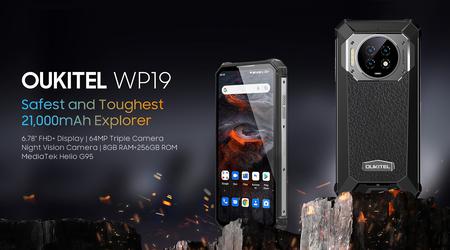 El teléfono inteligente a prueba de golpes Oukitel WP19 con batería de 21,000 mAh y cámara de visión nocturna está en oferta en AliExpress por $ 330