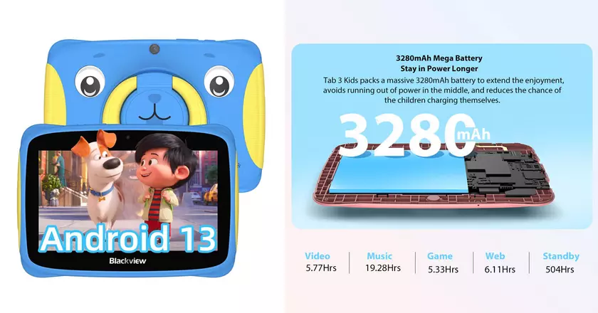 Blackview Tab 3 Kids tablet para niño de 10 años
