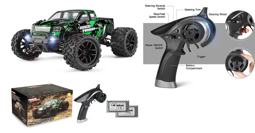 1:18 HAIBOXING Todo Terreno rc coches menos de 100