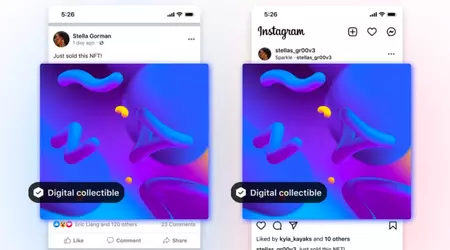 Los NFTs ahora se pueden compartir en Instagram y Facebook