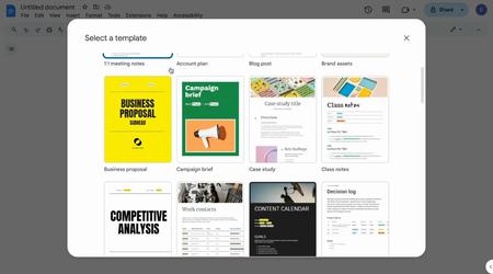 Google Docs añade 40 nuevas plantillas