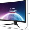 Diseño del monitor MSI MPG 325CQRXF