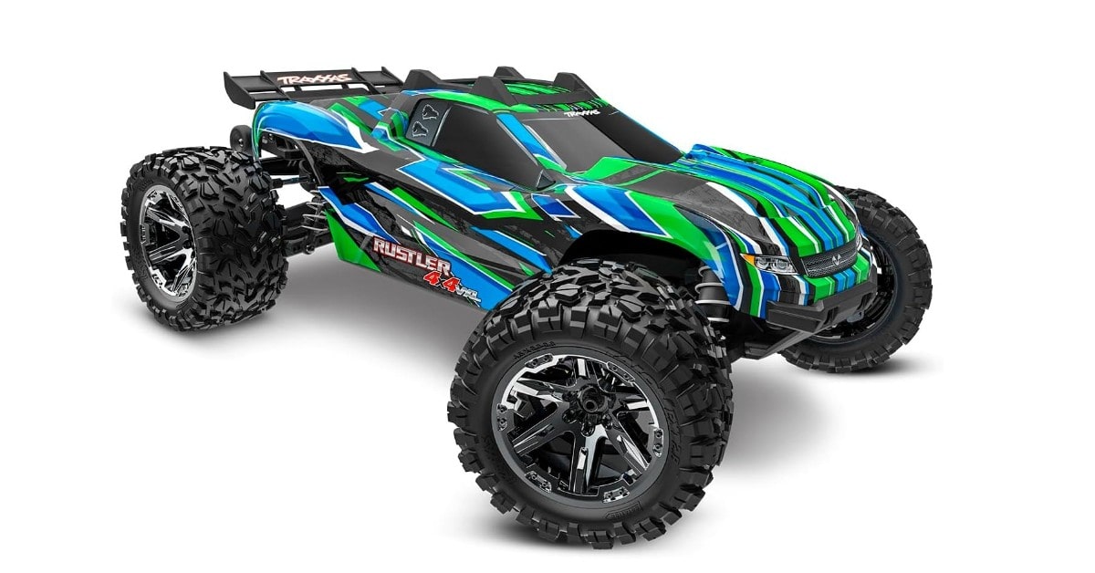 1:10 Traxxas Rustler rc coche rápido