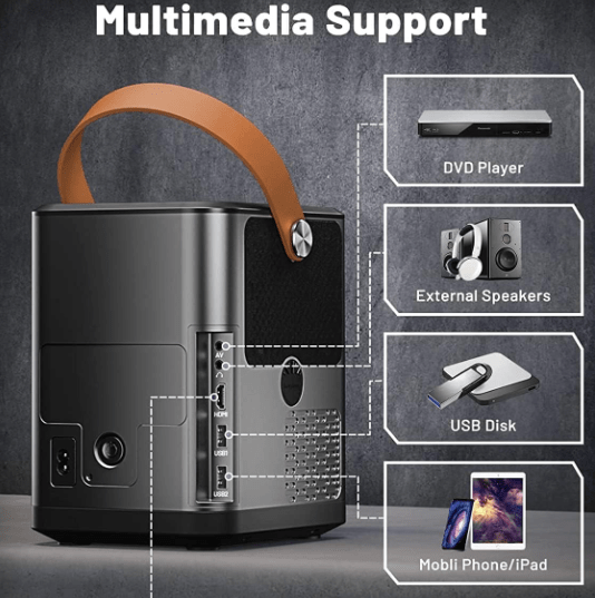 ‎Proyector Inalámbrico Elephas BBQ3