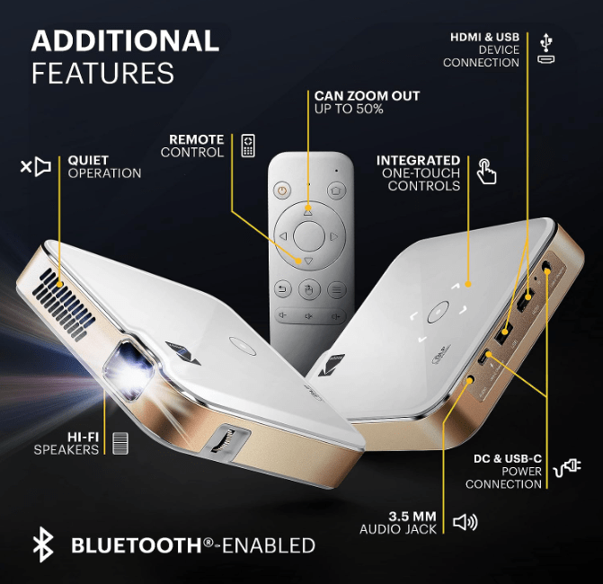 Proyector portátil KODAK Luma 400 Proyectores KODAK