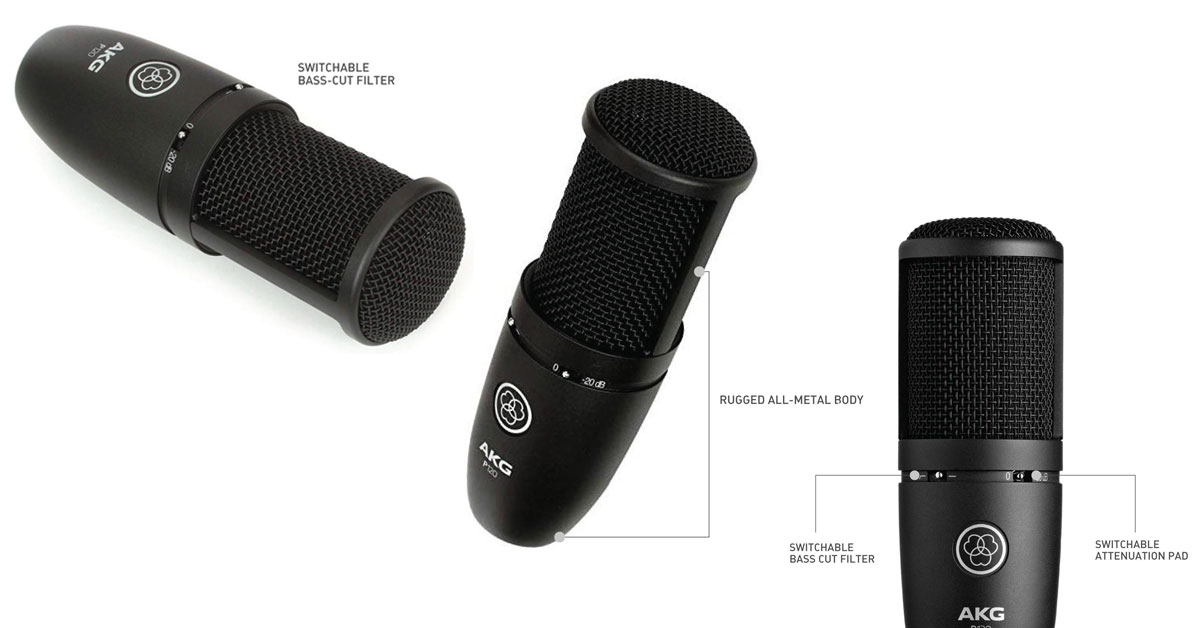 AKG P120 mejor micrófono de condensador económico para voces