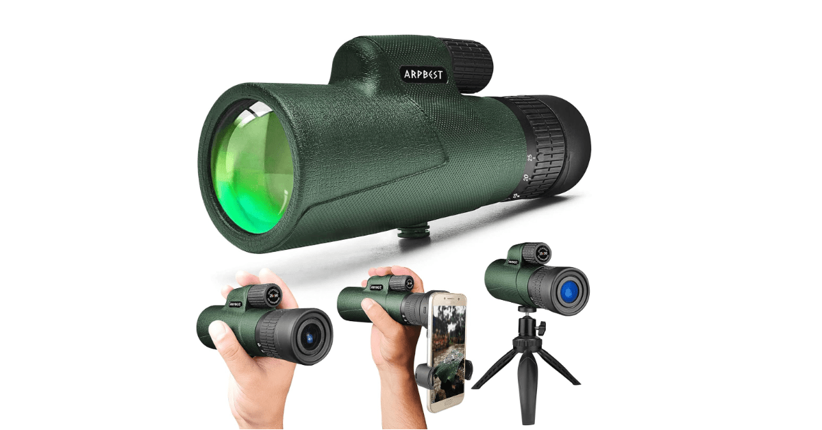 ARPBEST 25X50 telescopio monocular para teléfono