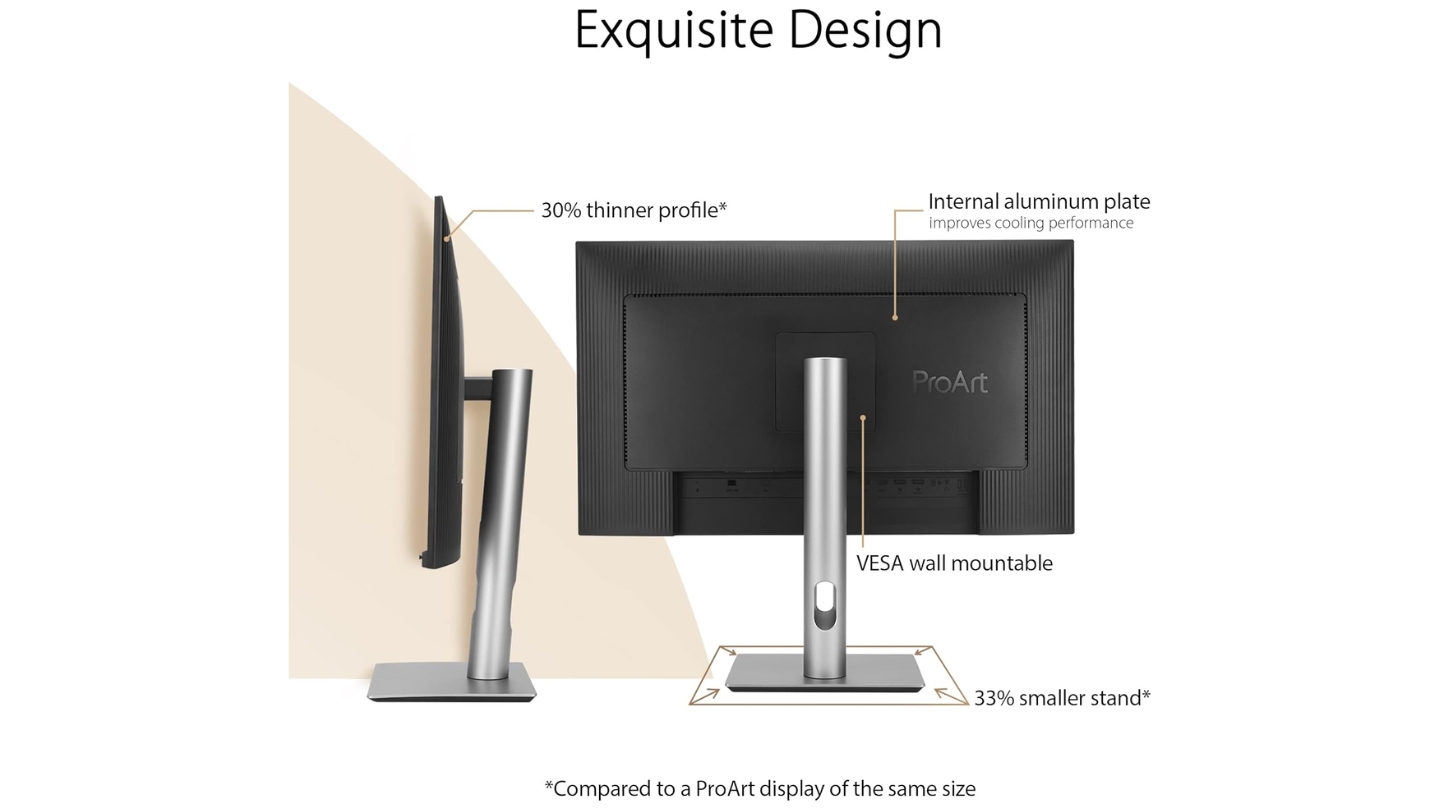 Monitor ASUS ProArt PA279CRV para MacBook para gradación de color
