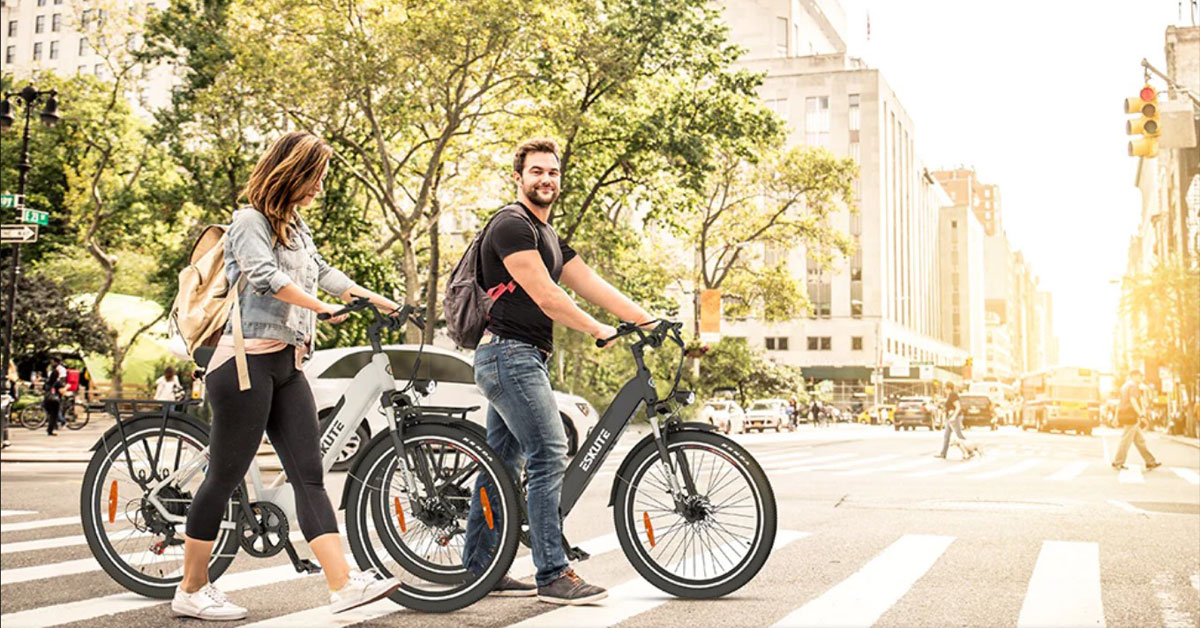 ESKUTE E-Bike Polluno Plus mejores bicicletas eléctricas para reparto de comida