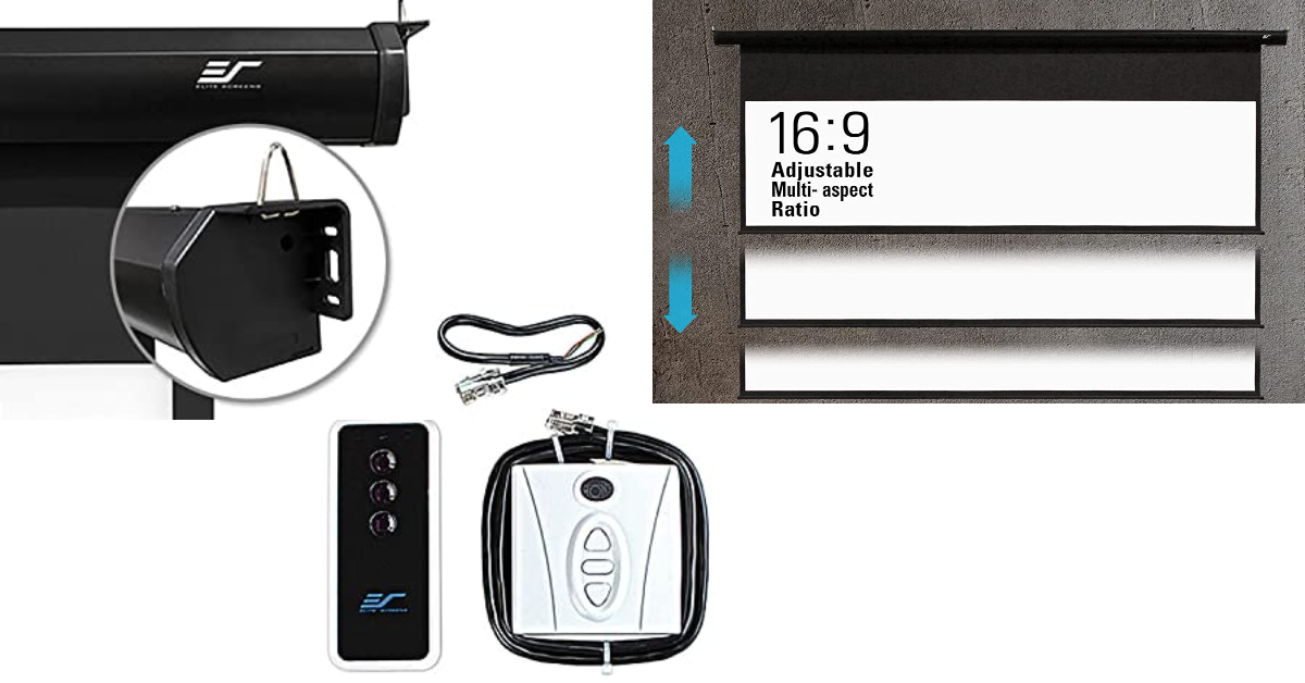 Pantallas de proyección automáticas Elite Screens Spectrum Tab-Tension