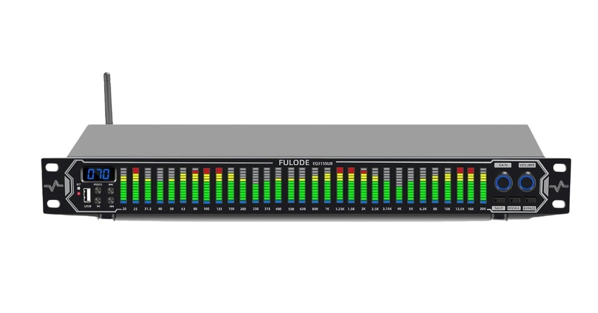 FULODE Ecualizador paramétrico para sonido en casa