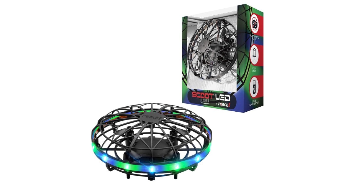 Force1 Scoot LED dron niños 8 años