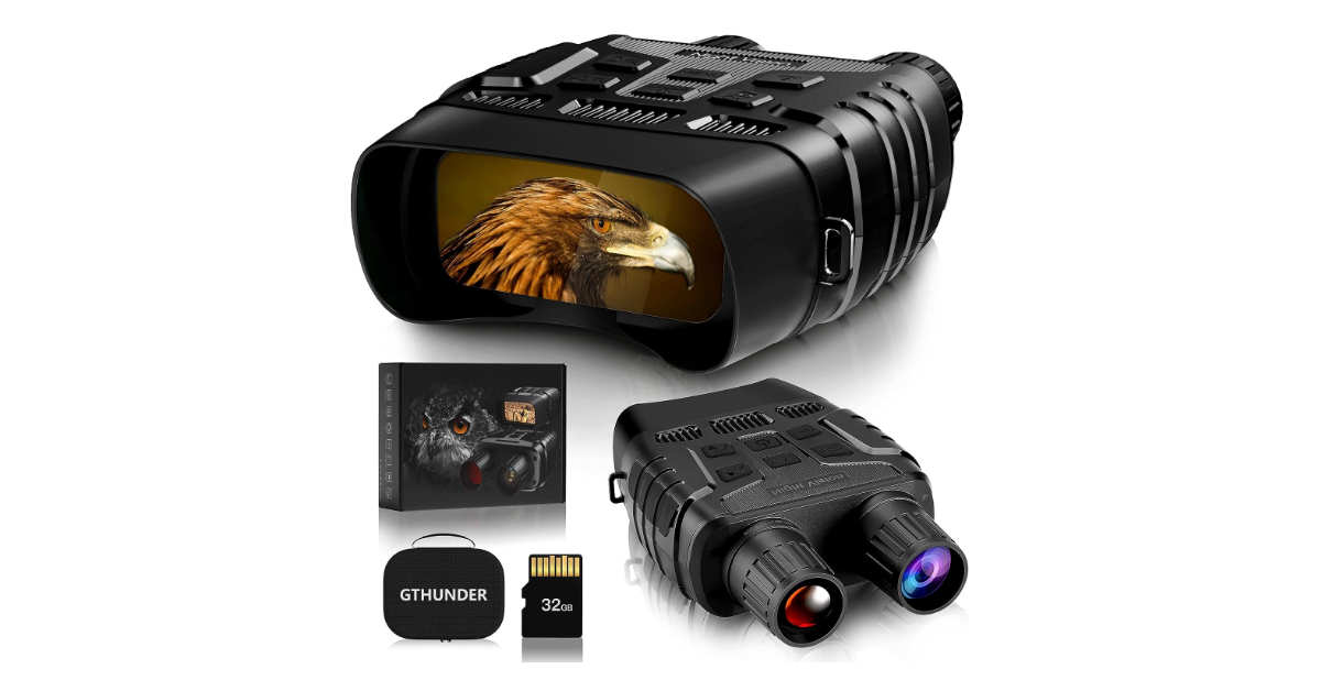 GTHUNDER Digital Night Vision Goggles prismáticos impermeables para kayak