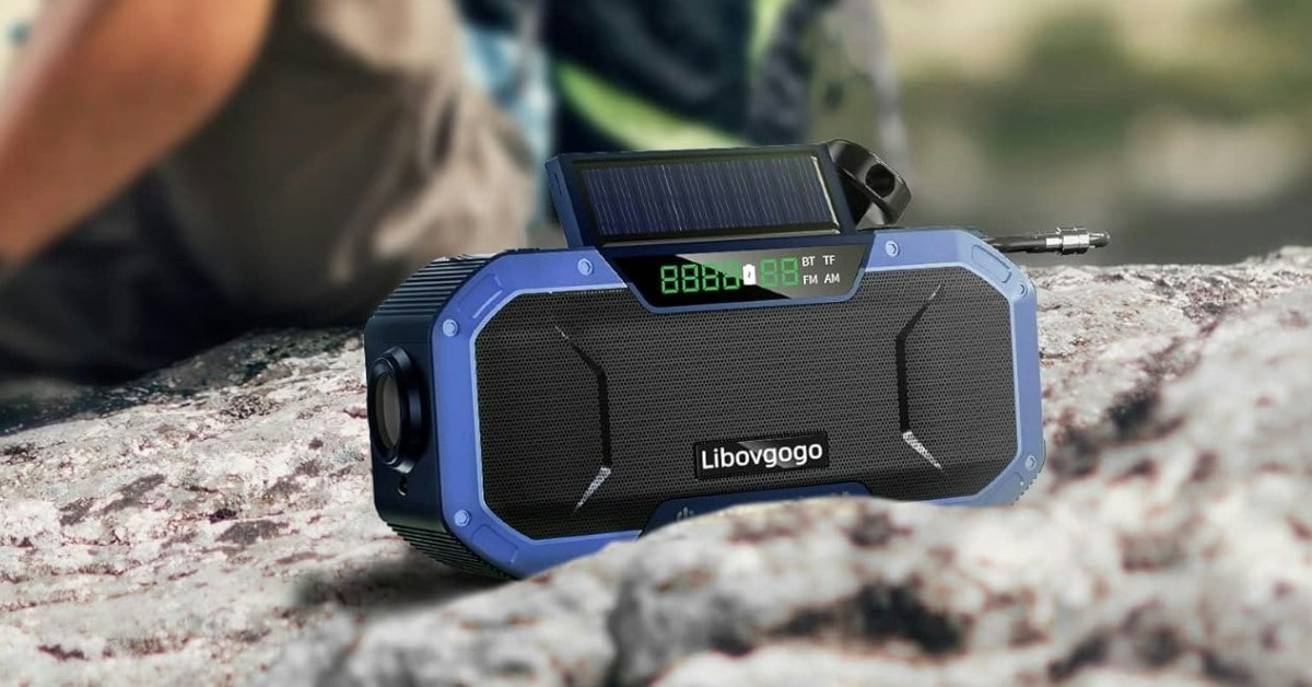 Garinosen DF-580 Altavoz bluetooth de emergencia con radio am/fm