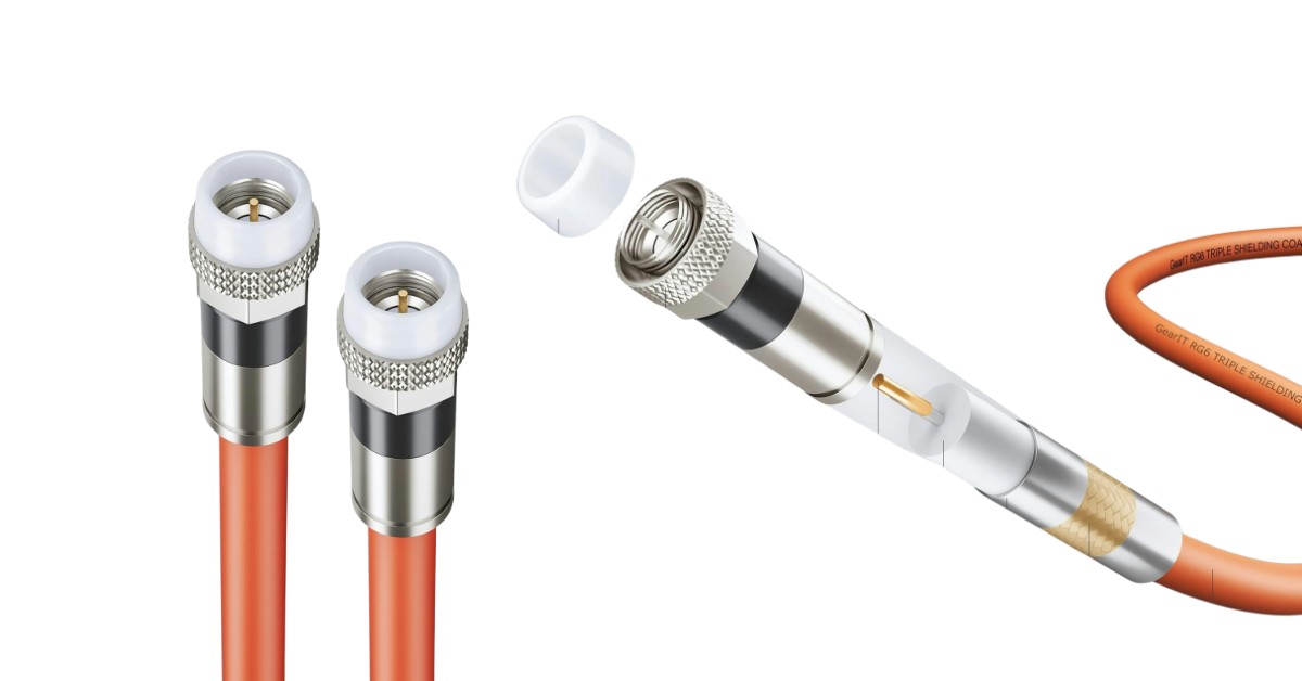 Cable coaxial GearIT RG6 para Internet gigabit