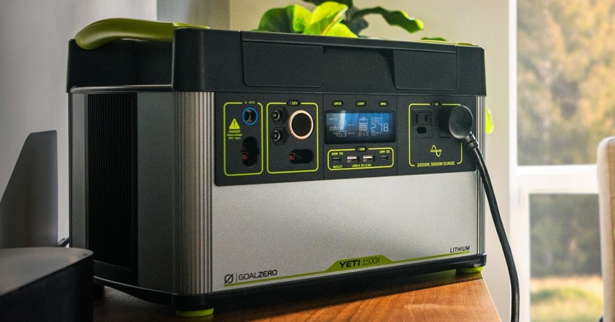 mejor estación de energía portátil Goal Zero Yeti 1000 Core